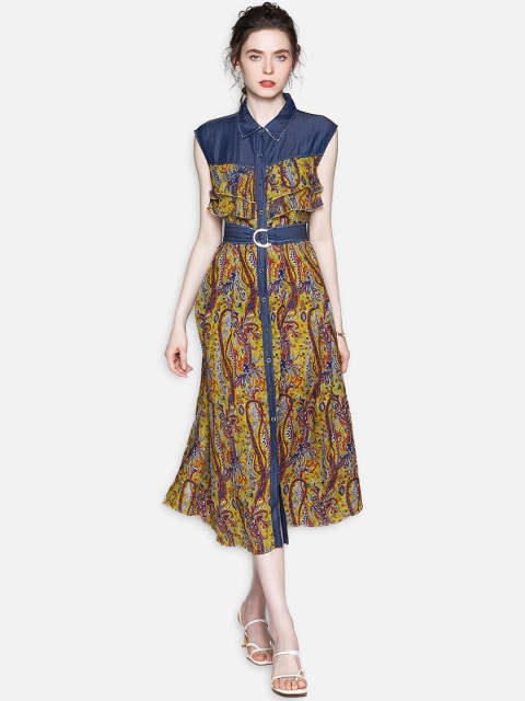 

JC Collection Multicoloured Floral A-Line Midi Dress, Multi