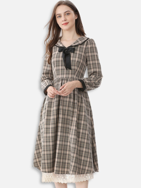 

JC Collection Multicoloured Checked Midi Dress, Multi