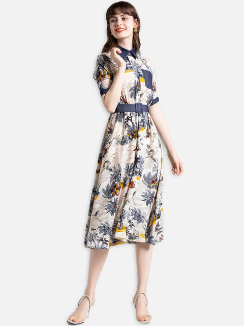 

JC Collection Multicoloured Floral Shirt Midi Dress, Multi