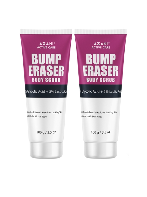 

Azani Active Care Pack of 2 Bump Eraser Body Scrub- 100gm each, White