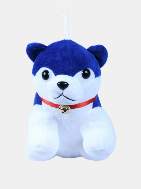 

DukieKooky Kids Blue & White Bell Dog Soft Toy