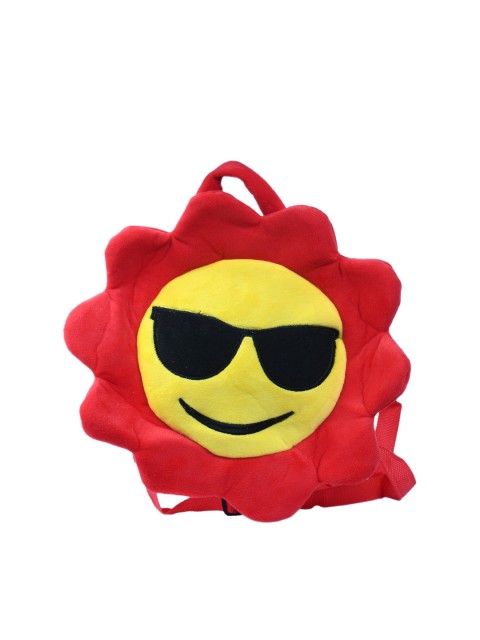 

DukieKooky Unisex Kids Red & Yellow Emoji Hand Bag Soft Toy