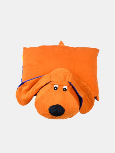 

DukieKooky Kids Orange & Blue Folding Dog Soft Toy