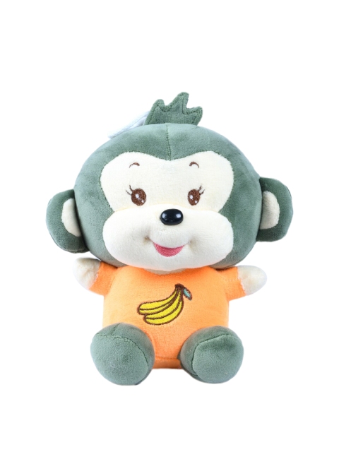 

DukieKooky Kids Green & Orange Baby Monkey With Banana Soft Toy