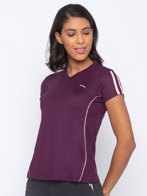 

Black Panther Women Purple V-Neck T-shirt