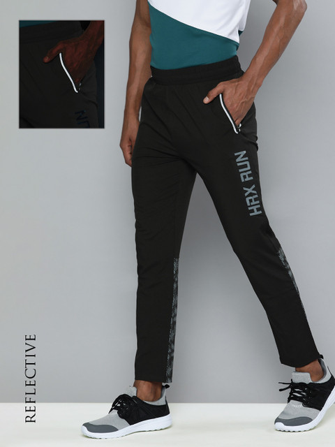 

HRX By Hrithik Roshan Running Men Jet Black Camouflage Track Pants