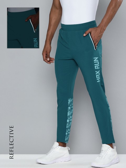 

HRX By Hrithik Roshan Running Men Teal Camouflage Track Pants