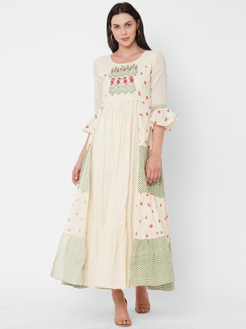 

ZOLA Off White Floral Maxi Dress