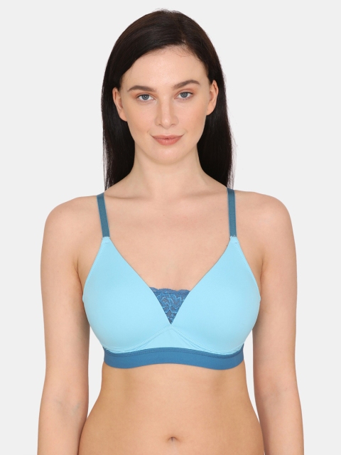 

Zivame Women Blue & Turquoise Blue Lightly Padded T-shirt Bra-ZI10SRFASH0BLUE