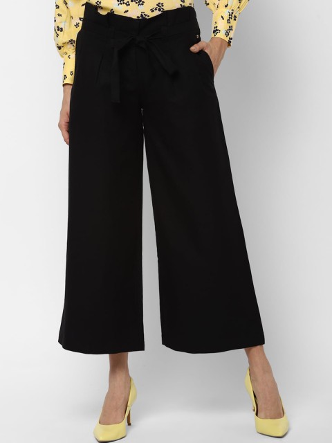 

Allen Solly Woman Women Black Culottes Trousers
