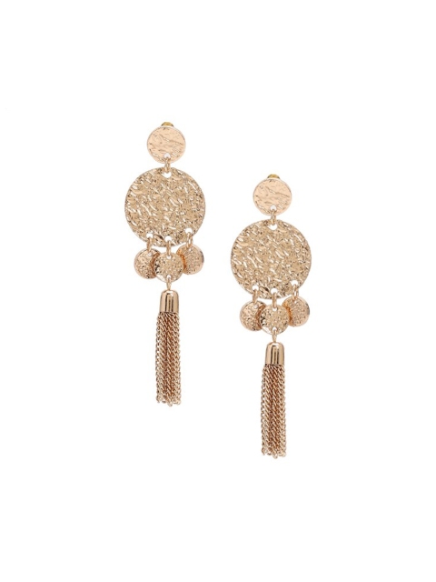 

FOREVER 21 Gold-Toned Contemporary Drop Earrings