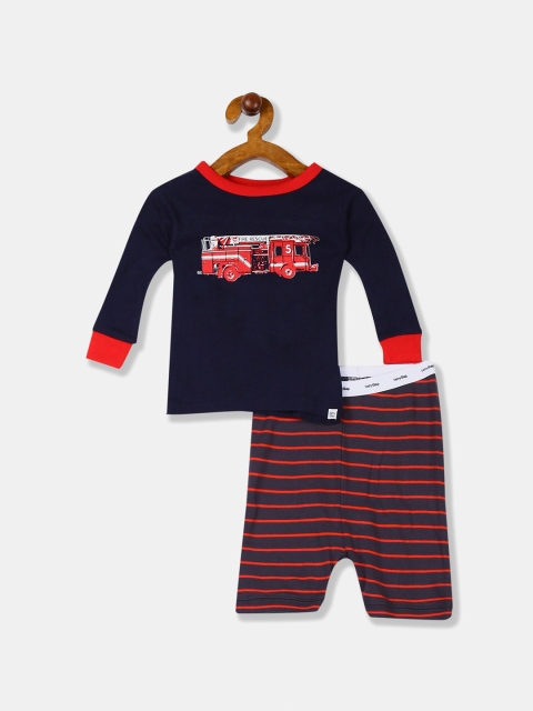 

GAP Boys Red & Black Printed T-shirt with Pyjamas