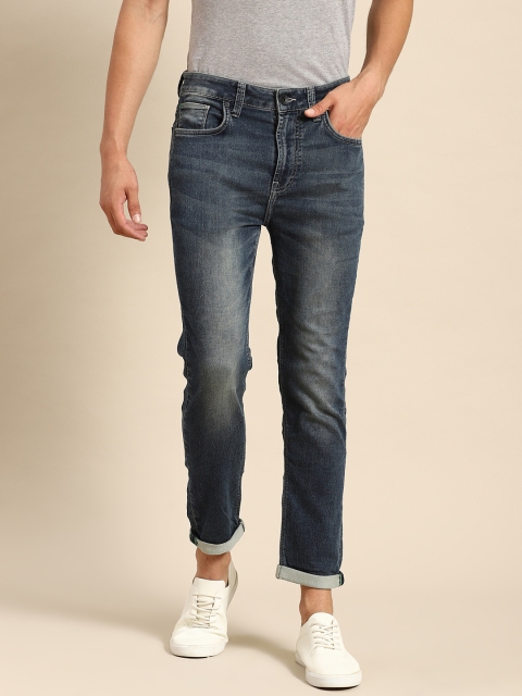 

United Colors of Benetton Men Blue Light Fade Low-Crotch fit Stretchable Jeans