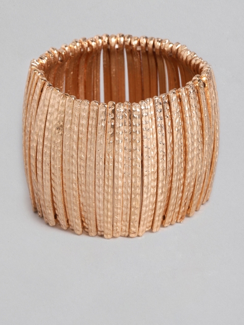 

RICHEERA Women Rose Gold Rose Gold-Plated Elasticated Bracelet