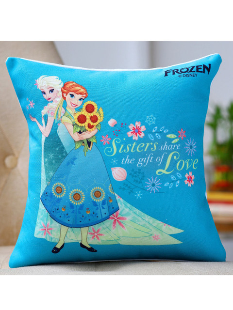 

Ferns N Petals Blue & White Frozen Sister Digital Printed Cushion