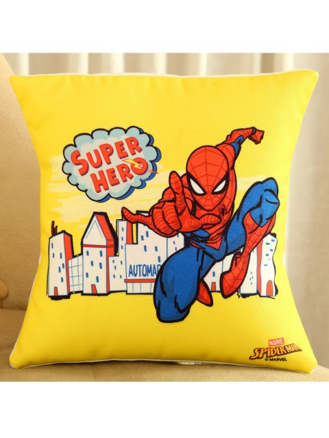 

Ferns N Petals Yellow & Red Marvel Spiderman Superhero Printed Cushion