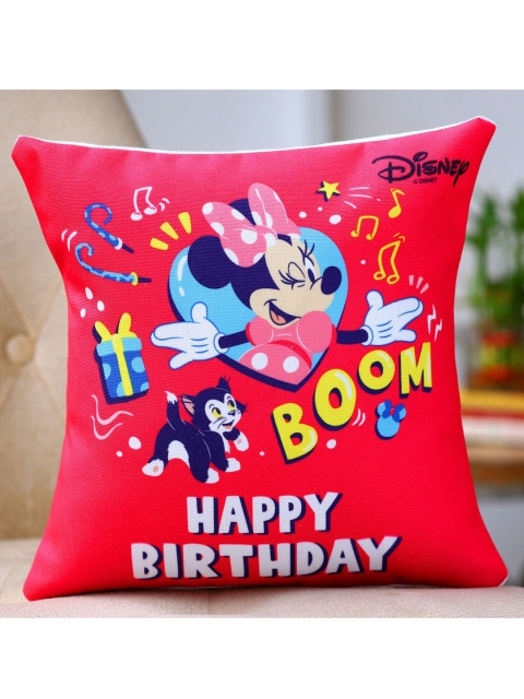 

Ferns N Petals Pink Minnie Mouse Birthday Blast Printed Cushion