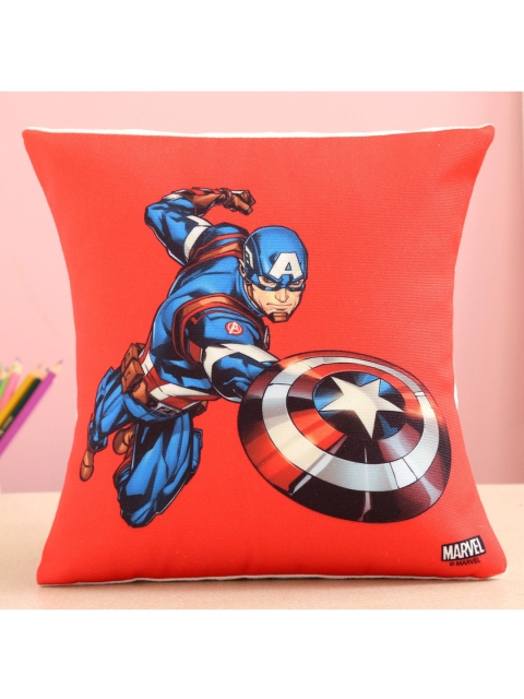 

Ferns N Petals Red & Blue Marvel Captain America In Action Printed Cushion