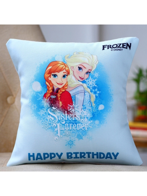 

Ferns N Petals Blue Disney Frozen Birthday Printed Cushion