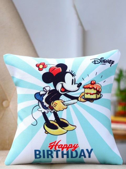 

Ferns N Petals White & Blue Disney Joyful Birthday Cushion