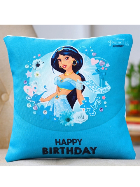 

Ferns N Petals Blue Disney Jasmine Birthday Printed Cushion