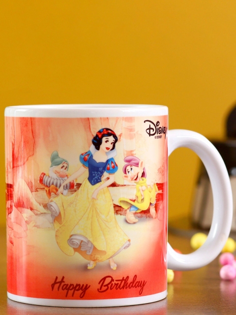 

Ferns N Petals Multicoloured Disney Snow White Birthday Wishes Printed Ceramic Mugs, Multi