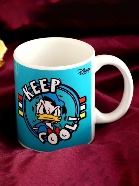 

Ferns N Petals Blue & White Disney Donald Duck Printed Ceramic Matte Mug