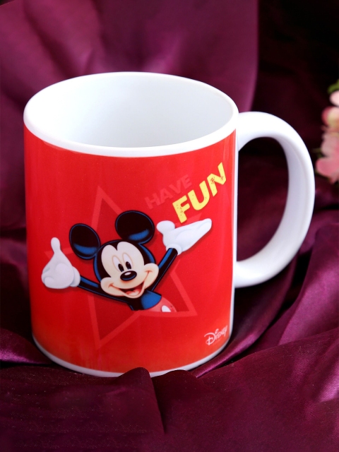 

Ferns N Petals Red & Black Disney Cute Mickey Mouse Printed Ceramic Matte Mug