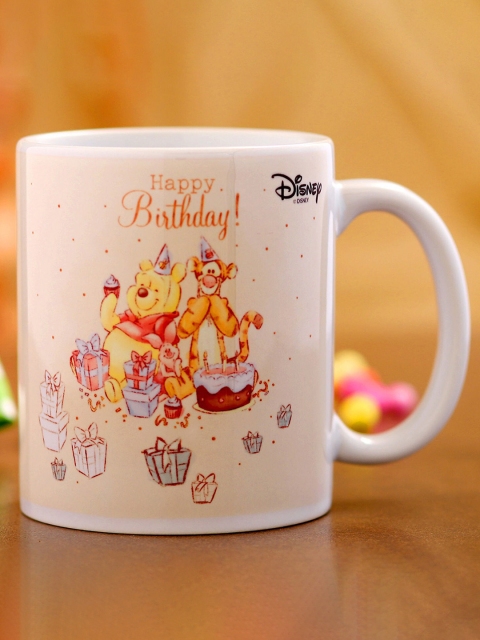 

Ferns N Petals Peach-Coloured & Orange Winnie The Pooh Printed Ceramic Glossy Mug