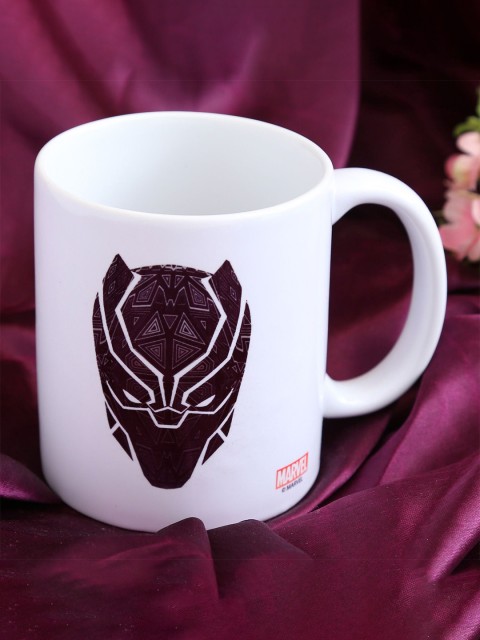 

Ferns N Petals White & Purple Marvel Black Panther Printed Ceramic Glossy Mug