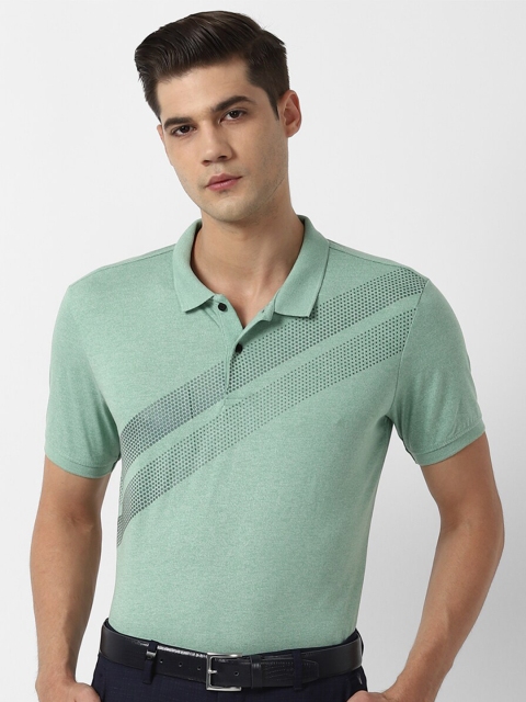

Louis Philippe Sport Men Green Polo Collar Slim Fit T-shirt