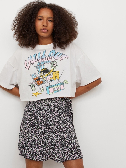 

H&M Multi-Coloured Skater skirt