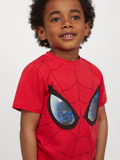 

H&M Boys Red Lenticular-Print T-shirt