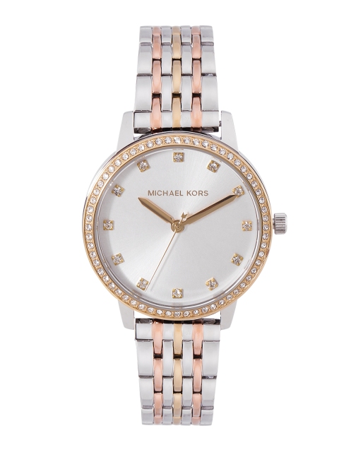 

Michael Kors Women Silver-Toned Outlet Melissa Analogue Watch MK4394