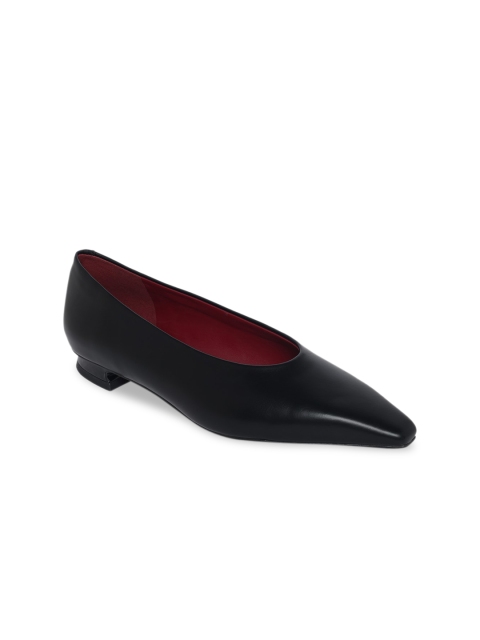 

CHARLES & KEITH Women Black Embellished Ballerinas Flats