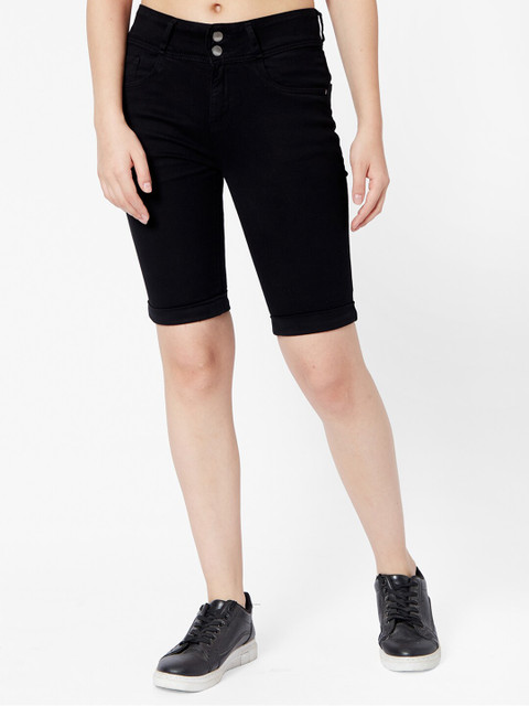 

Kraus Jeans Women Black Capris
