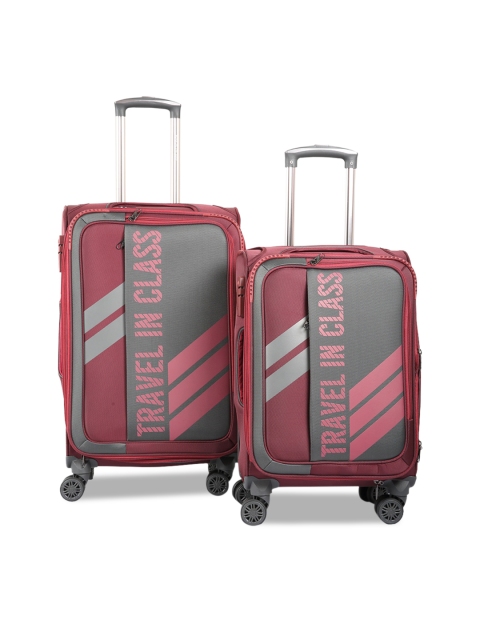 

Polo Class Red & Grey Set Of 2 Trolley Suitcase