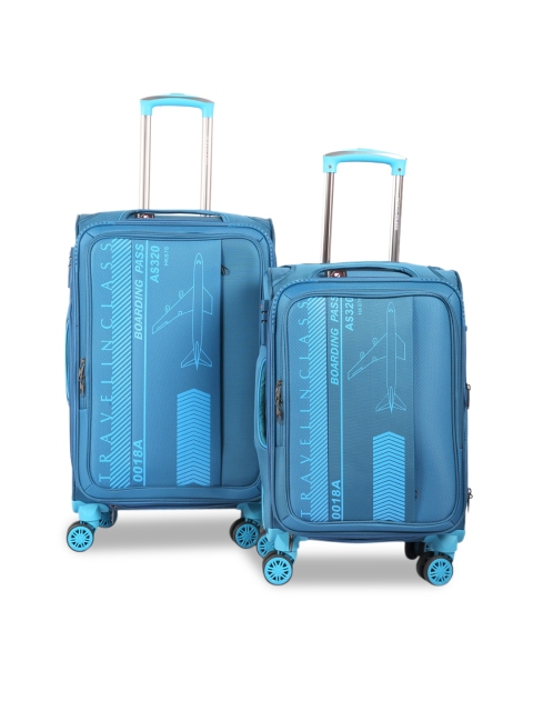 

Polo Class Unisex Blue Set Of 2 Soft Trolley Suitcase