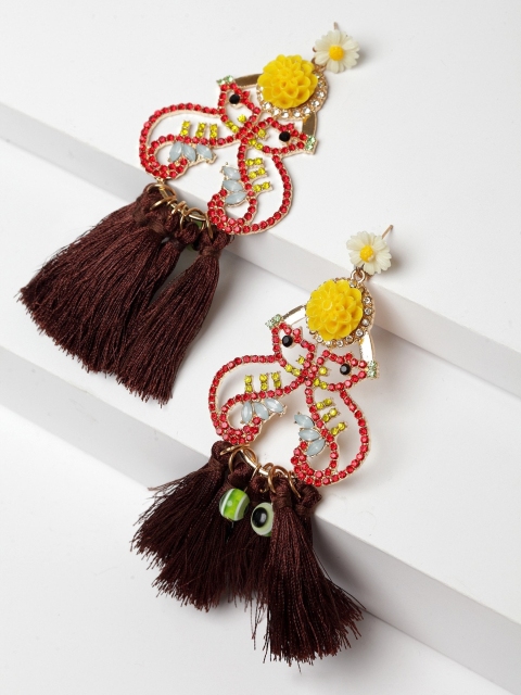 

AVANT-GARDE PARIS Brown Contemporary Drop Earrings