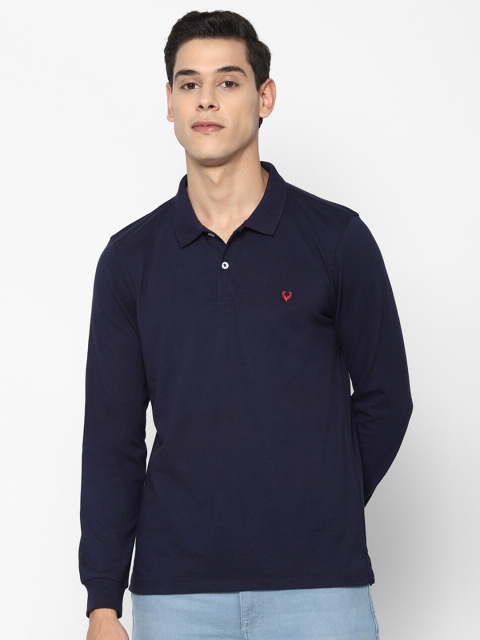 

Allen Solly Men Navy Blue Polo Collar T-shirt