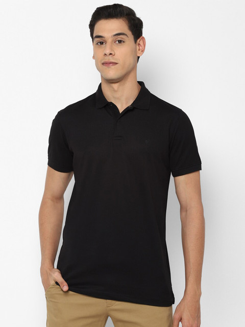 

Allen Solly Men Black Polo Collar T-shirt