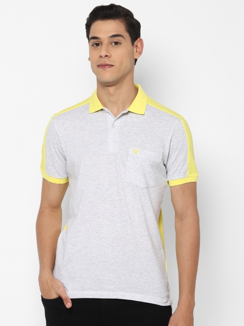 

Allen Solly Men Grey Polo Collar Pockets T-shirt