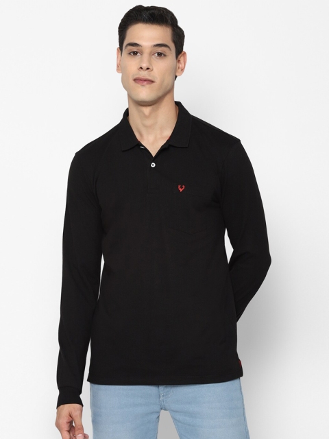 

Allen Solly Men Black Polo Collar T-shirt