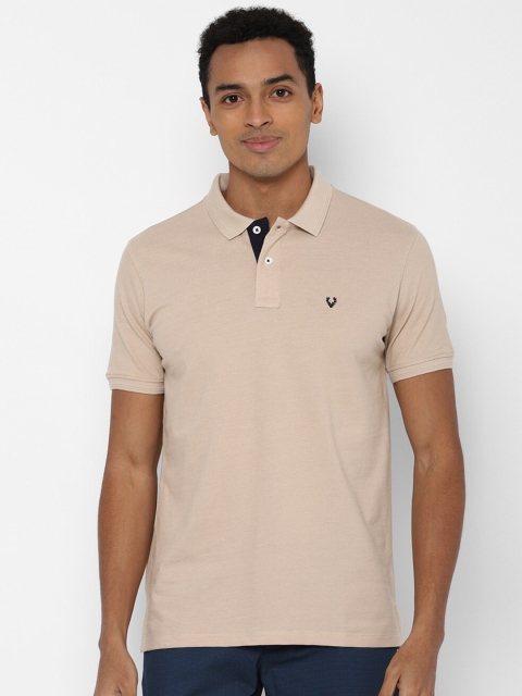 

Allen Solly Men Beige Polo Collar T-shirt