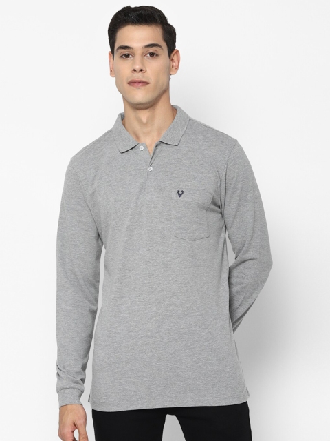 

Allen Solly Men Grey Polo Collar Pockets T-shirt
