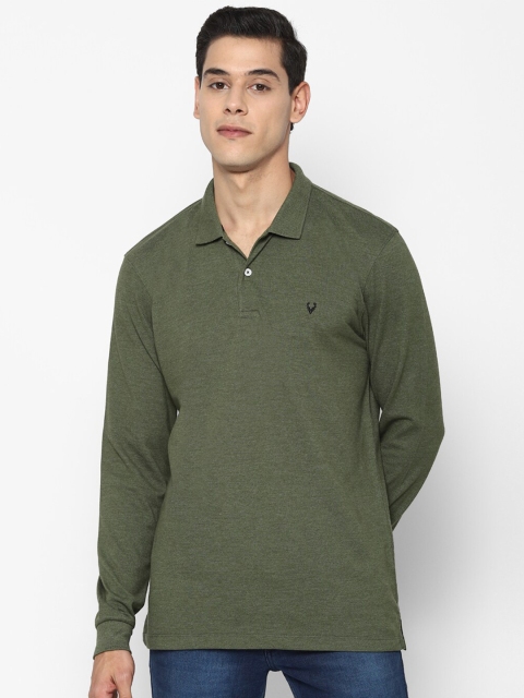 

Allen Solly Men Olive Green Polo Collar T-shirt