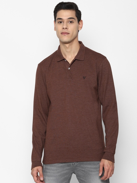 

Allen Solly Men Brown Polo Collar T-shirt