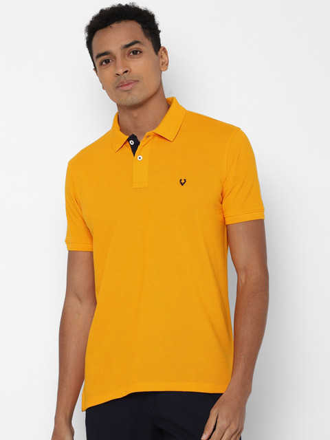 

Allen Solly Men Orange Polo Collar T-shirt