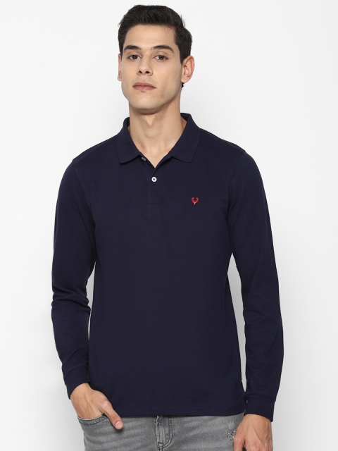 

Allen Solly Men Navy Blue Polo Collar T-shirt