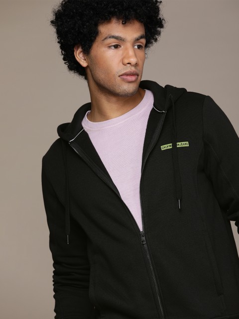 

Calvin Klein Jeans Men Black Hooded Sweatshirt
